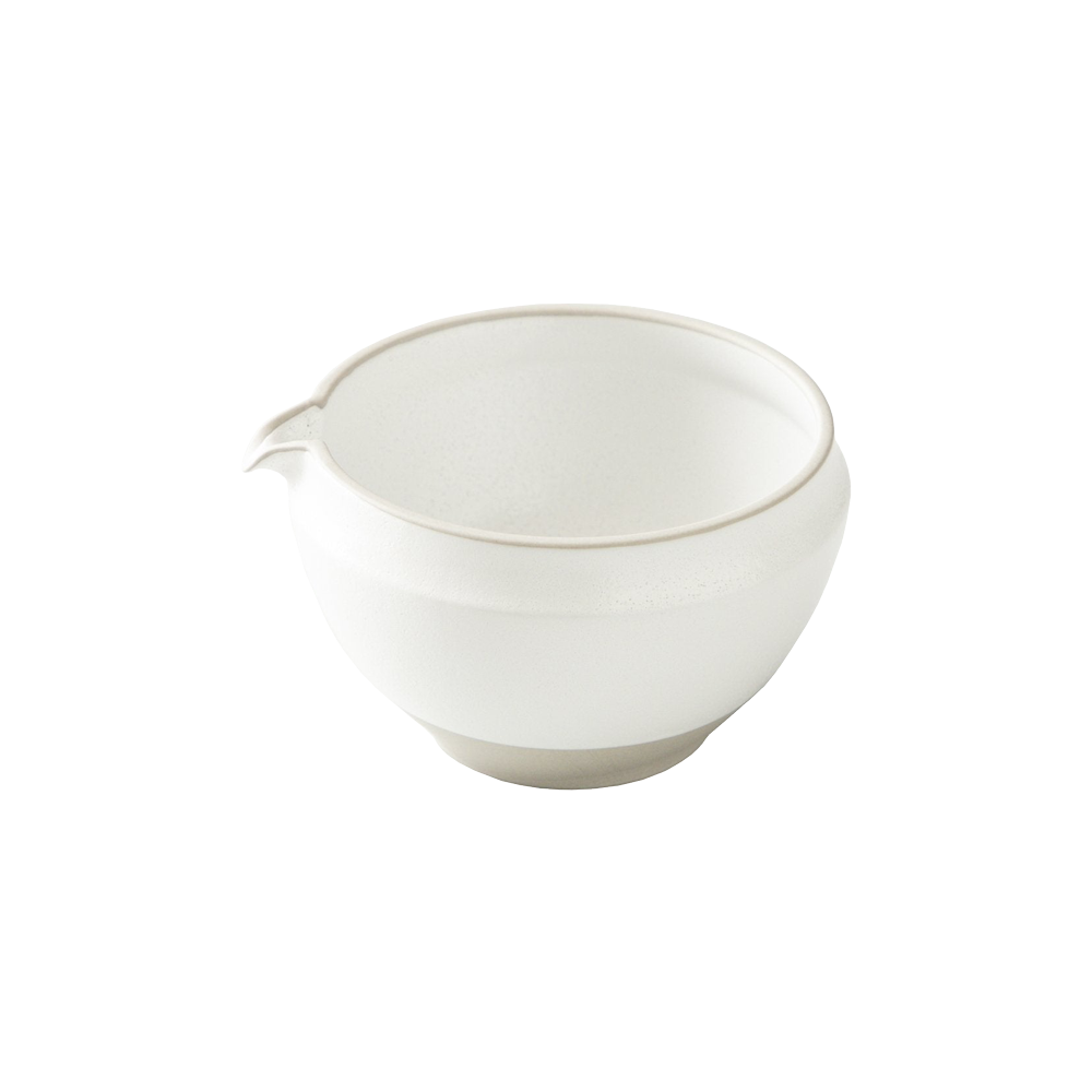 Origami Kataguchi matcha tea bowl - white