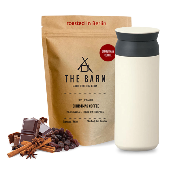 The Barn Christmas coffee Kinto Tumbler Set - bílá