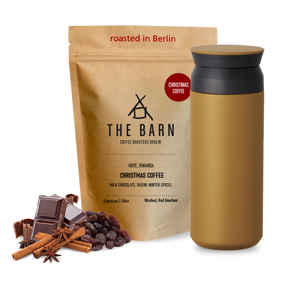 The Barn Christmas coffee Kinto Tumbler Set - coyote