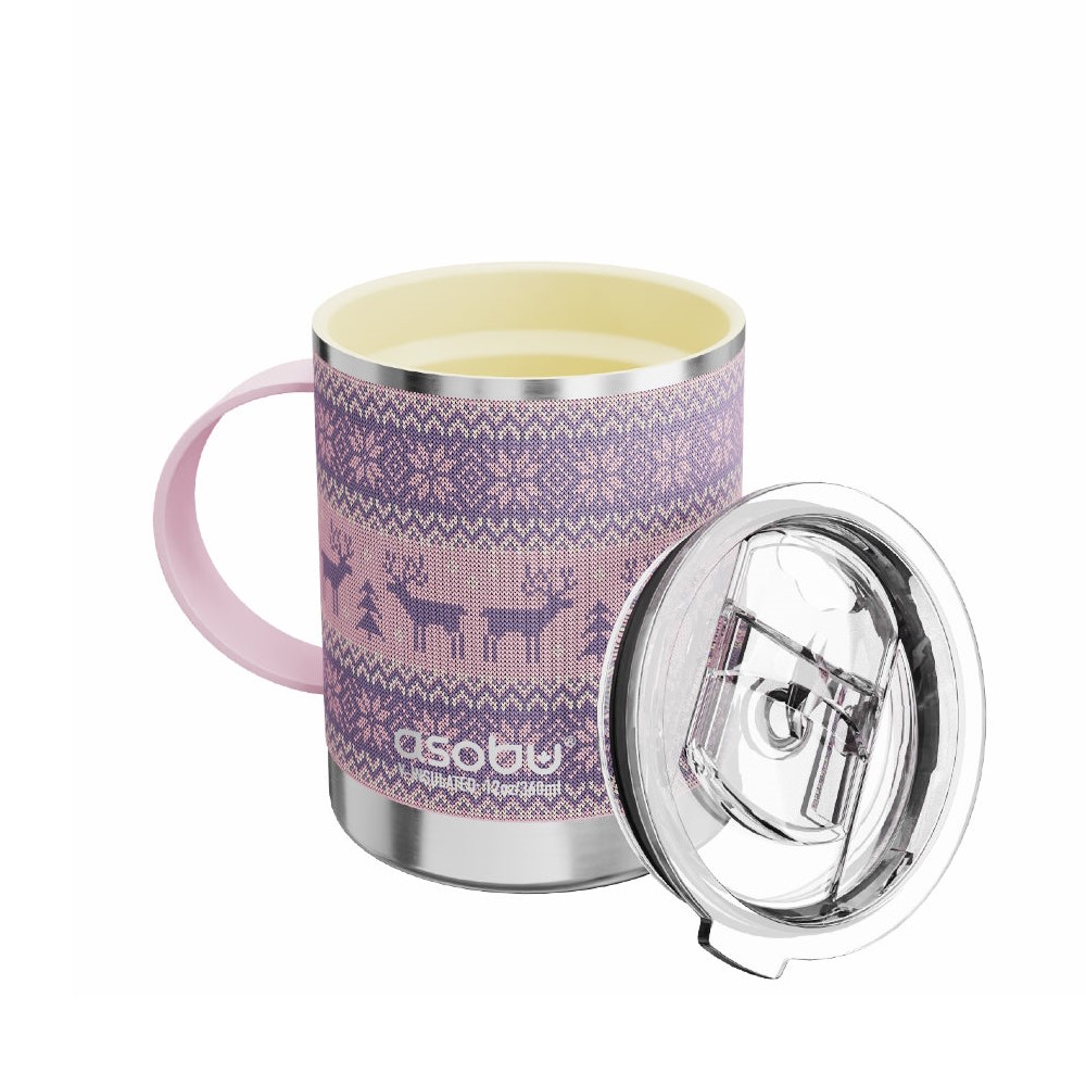 Asobu Ultimate mug 360 ml - pink sweater