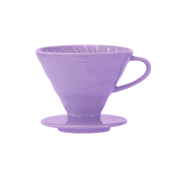 Dripper Hario V60-02 - ceramic purple + 40 filters