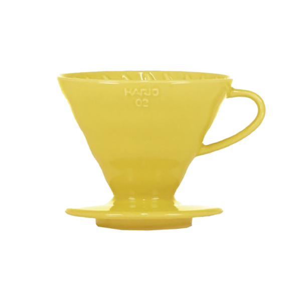 Dripper Hario V60-02 - light yellow + 40 filters