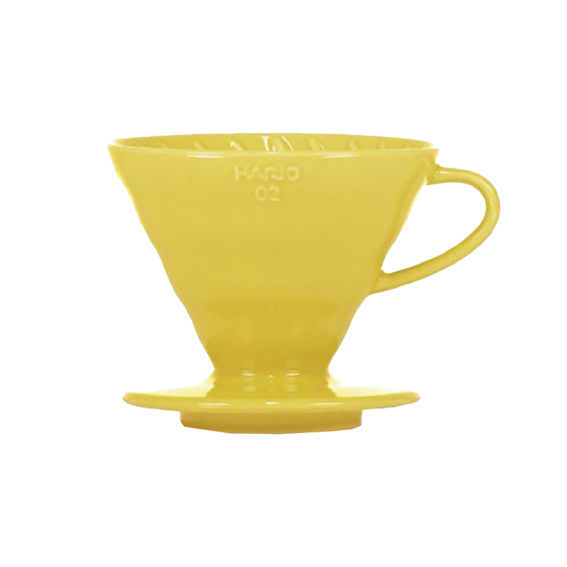 Dripper Hario V60-02 - light yellow + 40 filters