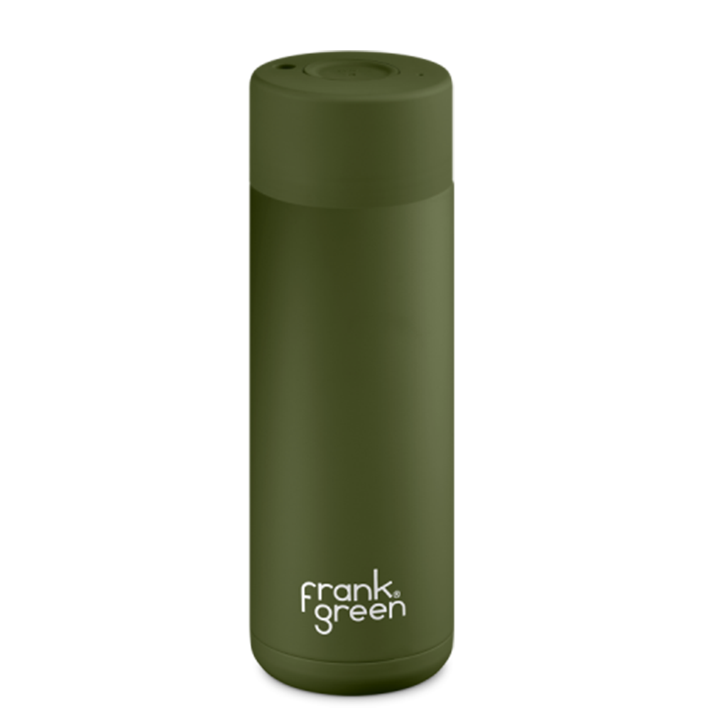 Frank Green Ceramic 595 ml stainless steel bottle - khaki