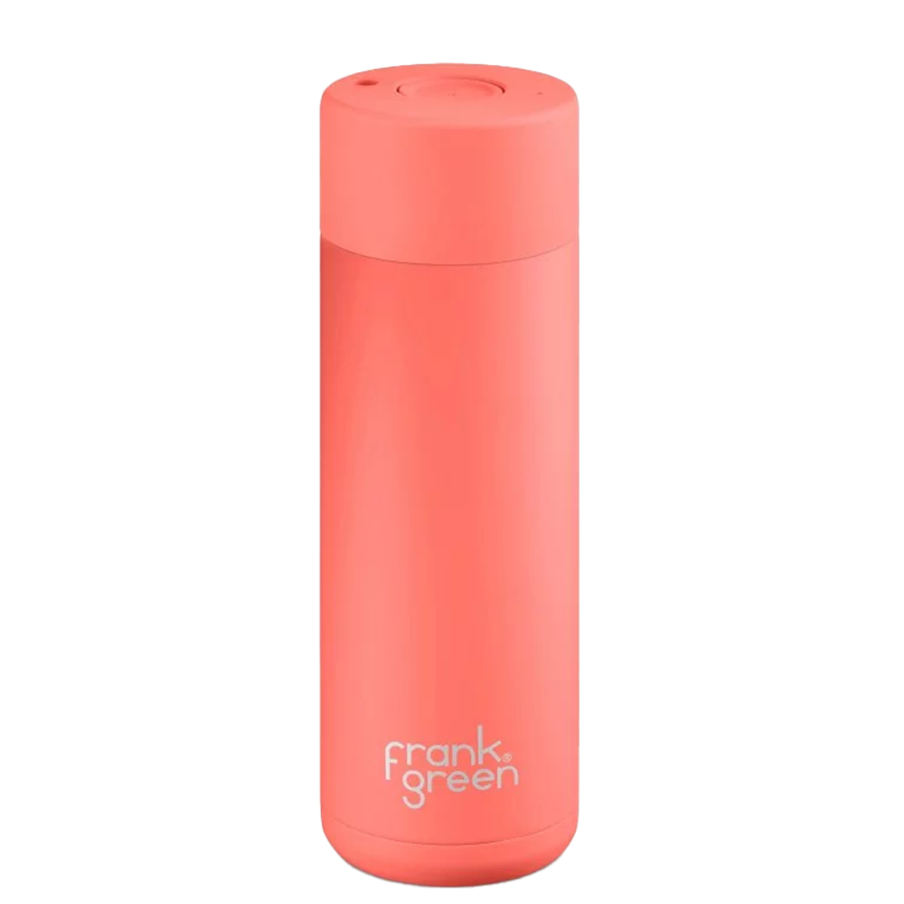 Frank Green Ceramic 595 ml stainless steel bottle - living coral