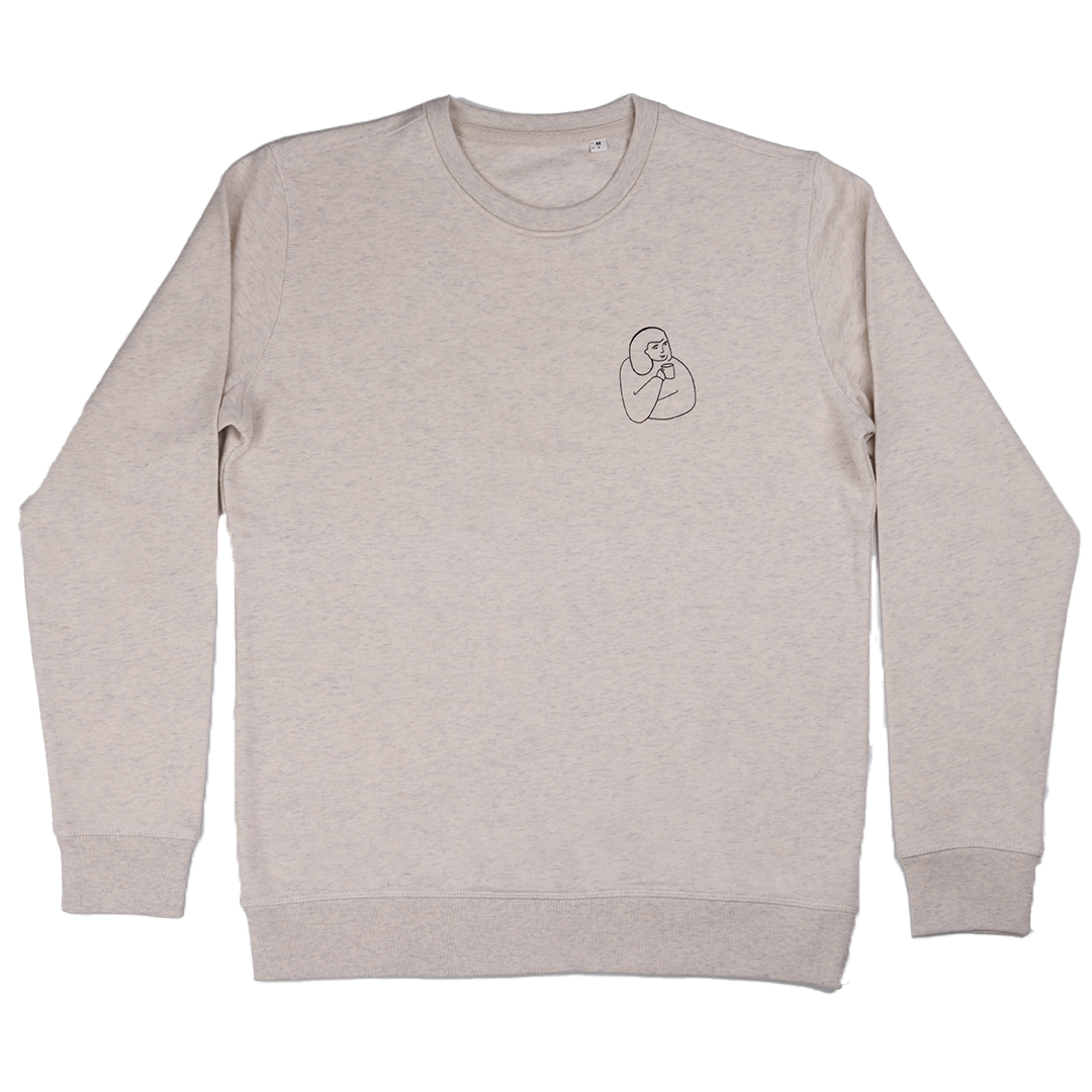 DAK Coffee Roasters sweatshirt size S - Cream