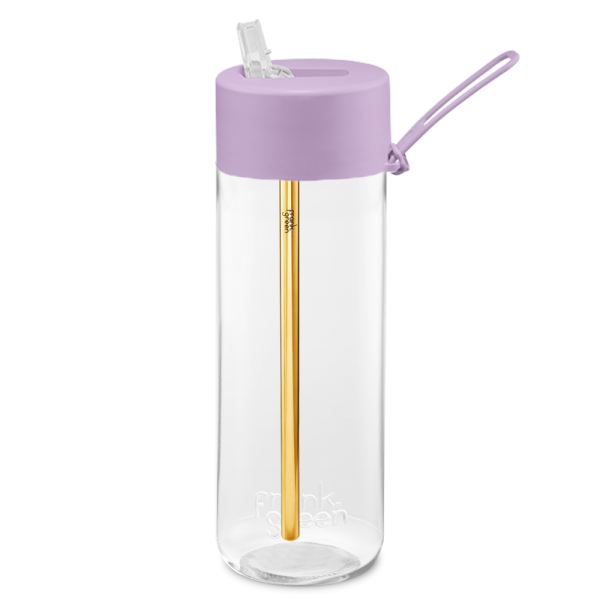 Frank Green Original Clear 740 ml Straw plastic bottle - lilac haze