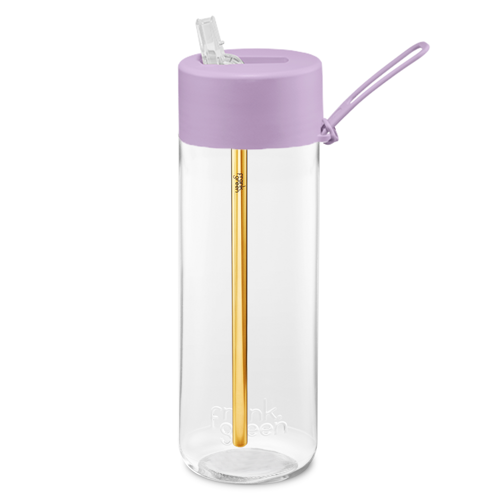 Frank Green Original Clear 740 ml Straw plastic bottle - lilac haze