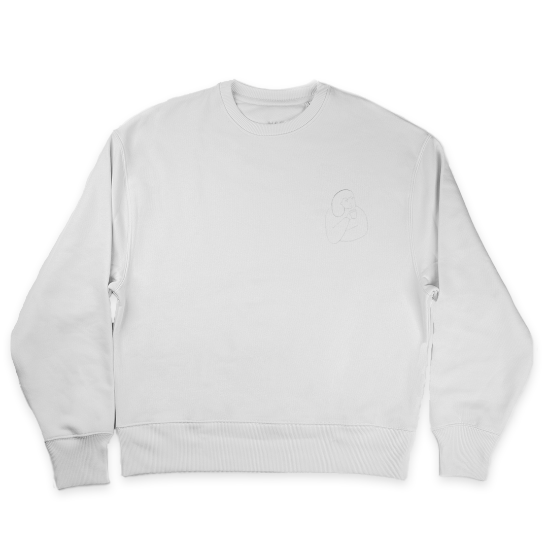 DAK Coffee Roasters Embroidered Logo Sweatshirt - White - M