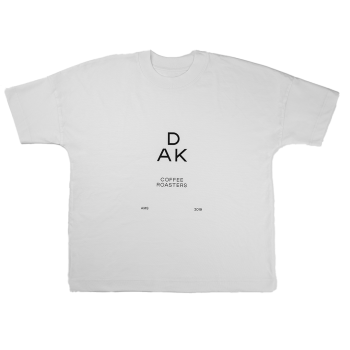 DAK Coffee Roasters logo t-shirt - white - L