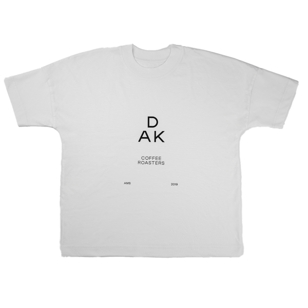 DAK Coffee Roasters logo t-shirt - white - L