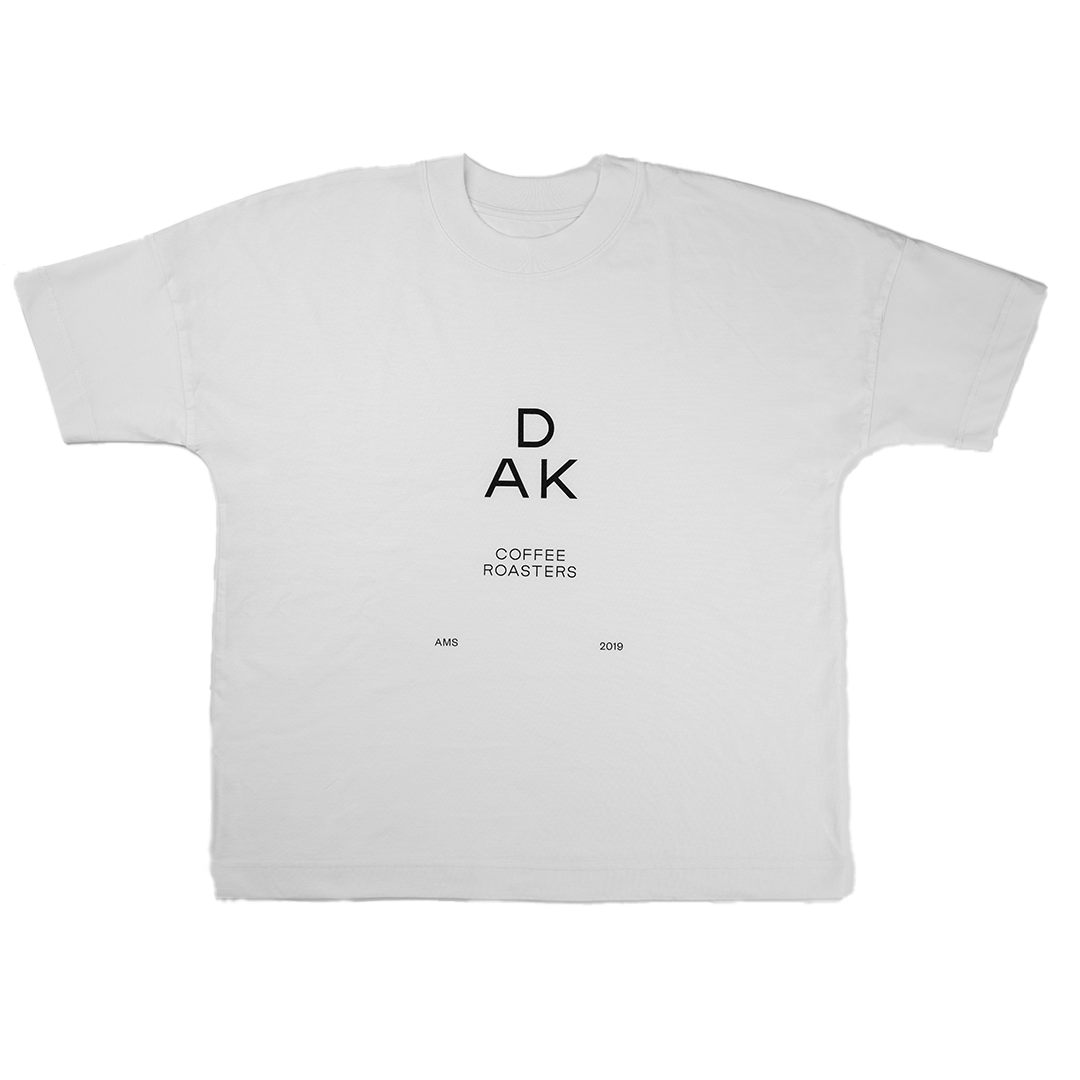 DAK Coffee Roasters logo t-shirt - white - L