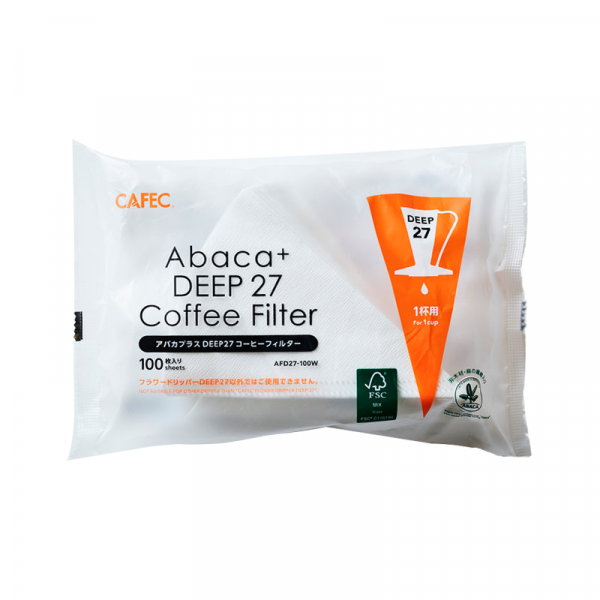 Cafec Abaca+ Deep 27 paper filters size 1 - 100 pcs