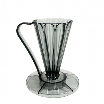 Cafec Flower Dripper Deep 27 - Clear Black