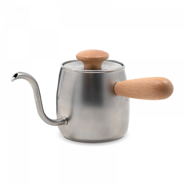 Miyaco Single Drip Kettle 300 ml - white birch x silver