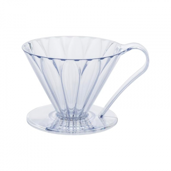 Cafec Tritan Flower Dripper - 2-4 Cups - Clear