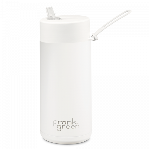 Frank Green Ceramic 475 ml Straw stainless steel - cloud