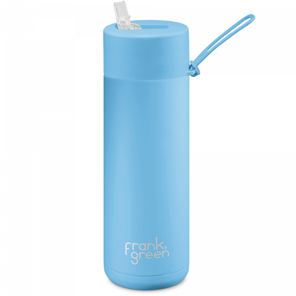 Frank Green Ceramic 595 ml Straw stainless steel - sky blue