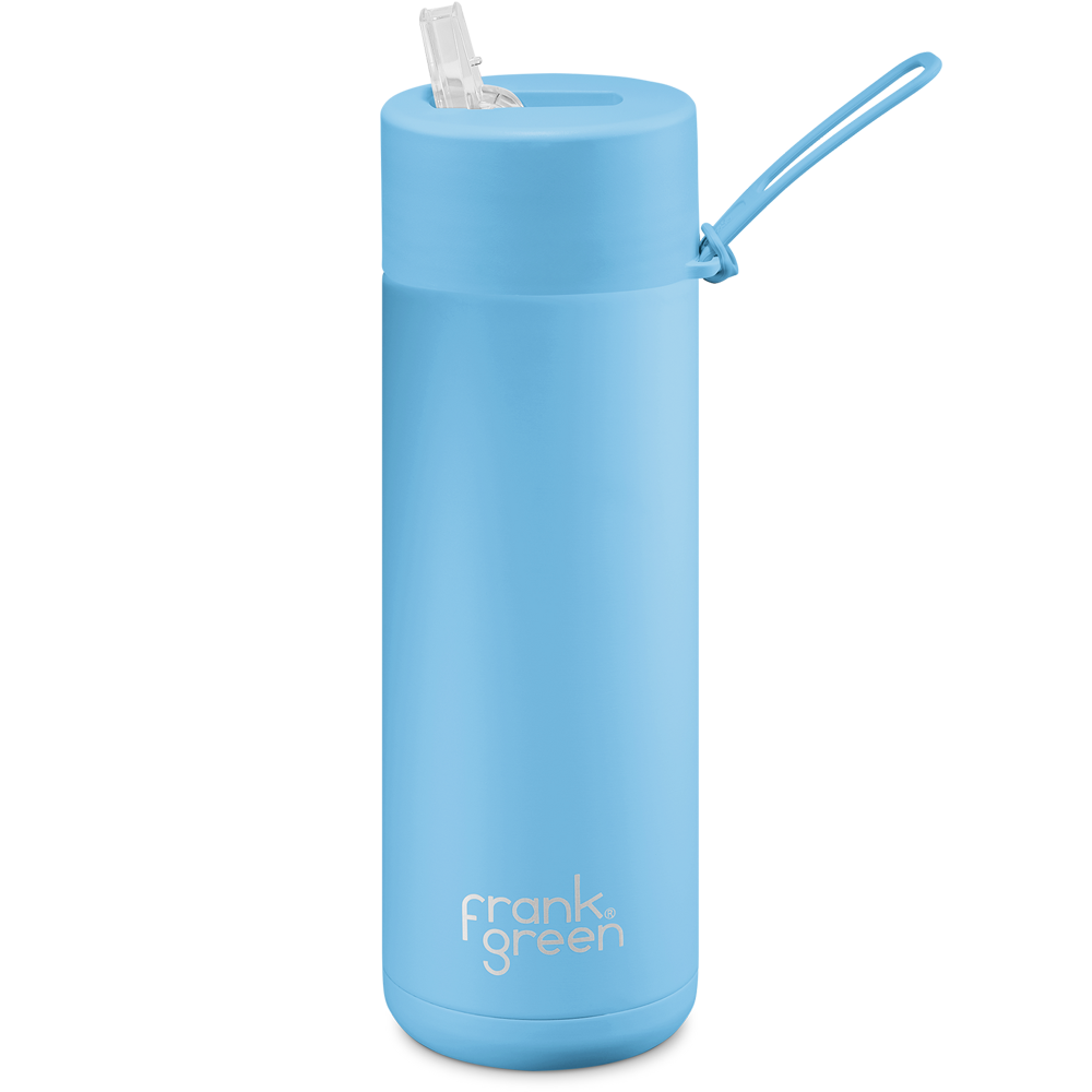 Frank Green Ceramic 595 ml Straw stainless steel - sky blue