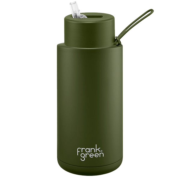 Frank Green Ceramic 1000 ml Straw stainless steel - khaki