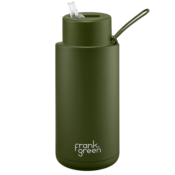 Frank Green Ceramic 1000 ml Straw stainless steel - khaki