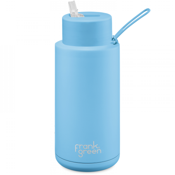 Frank Green Ceramic 1000 ml Straw stainless steel - sky blue