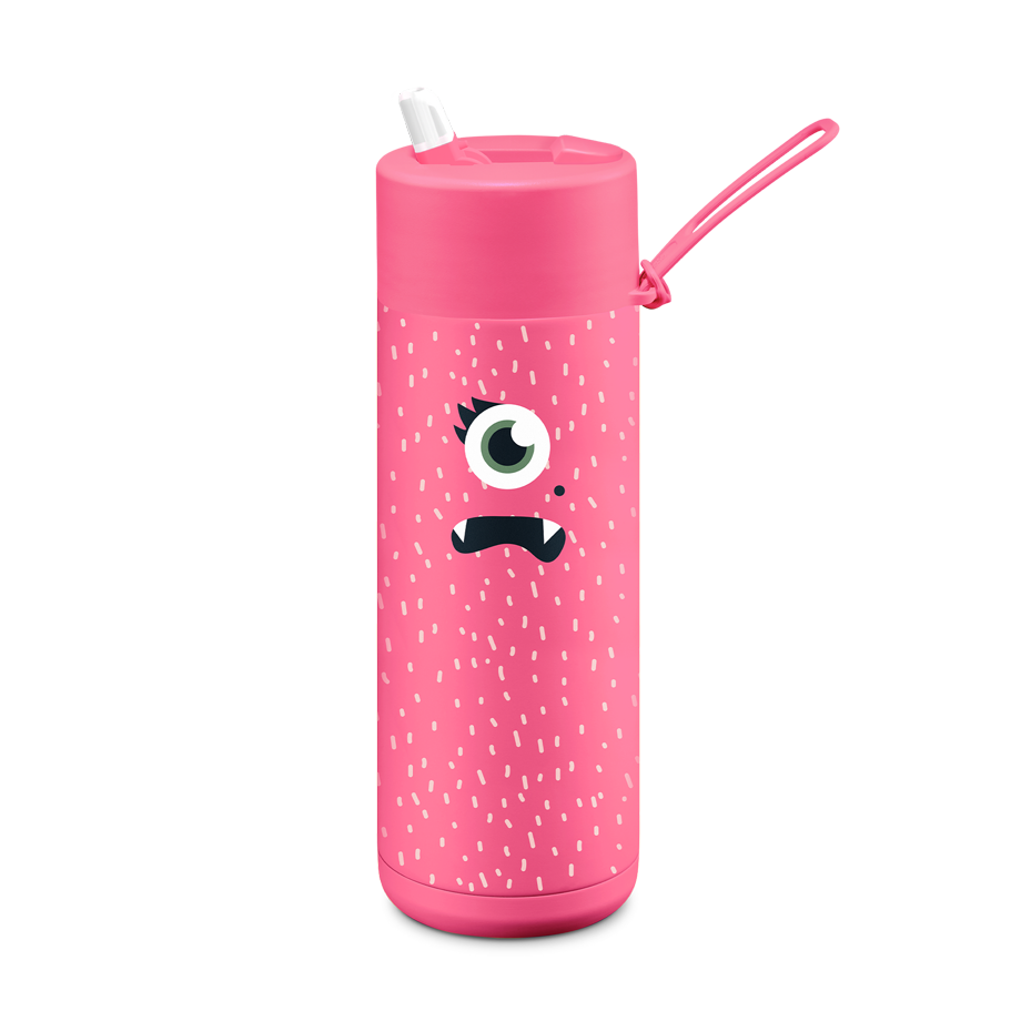 Frank Green Franksters Ceramic 595ml Flip Straw stainless steel - neon pink