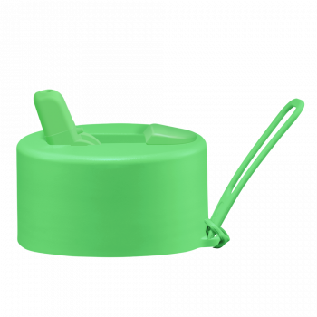 Frank Green Flip Straw Lid - replacement lid with strap - neon green