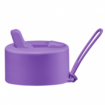 Frank Green Flip Straw Lid - replacement lid with strap - cosmic purple