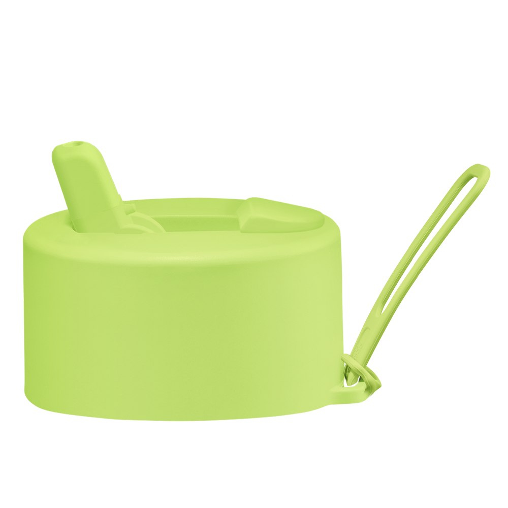 Frank Green Flip Straw Lid - replacement lid with strap - pistachio green
