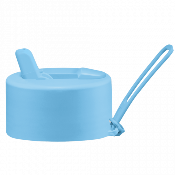 Frank Green Flip Straw Lid - replacement lid with strap - sky blue
