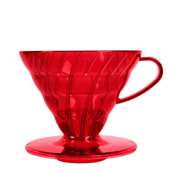 Dripper Hario V60-02 - plastic + filters 40 pcs - desert red