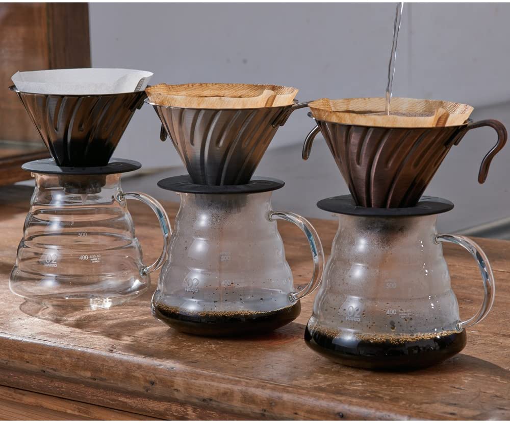 Hario V60 Coffee Dripper Glass 02 Black