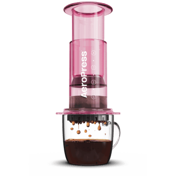 AeroPress - Clear coffee maker - pink