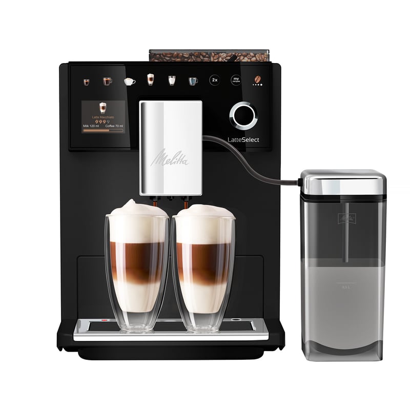 Melitta LatteSelect Facelift - Automatic Coffee Maker - Frosted Black 