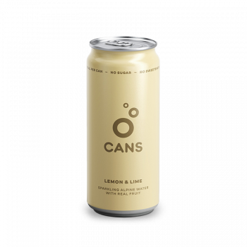 Cans Fine sparkling water with lemon and lime flavor - 330 ml