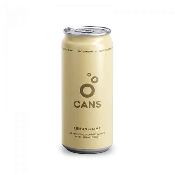 Cans Fine sparkling water with lemon and lime flavor - 330 ml