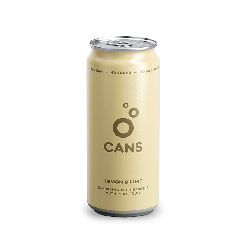 Cans Fine sparkling water with lemon and lime flavor - 330 ml