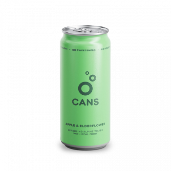 Cans Soft sparkling water with apple and elderberry flavor - 330 ml