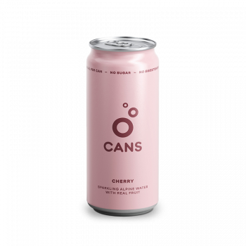 Cans Soft sparkling water with cherry and sour cherry flavor - 330 ml