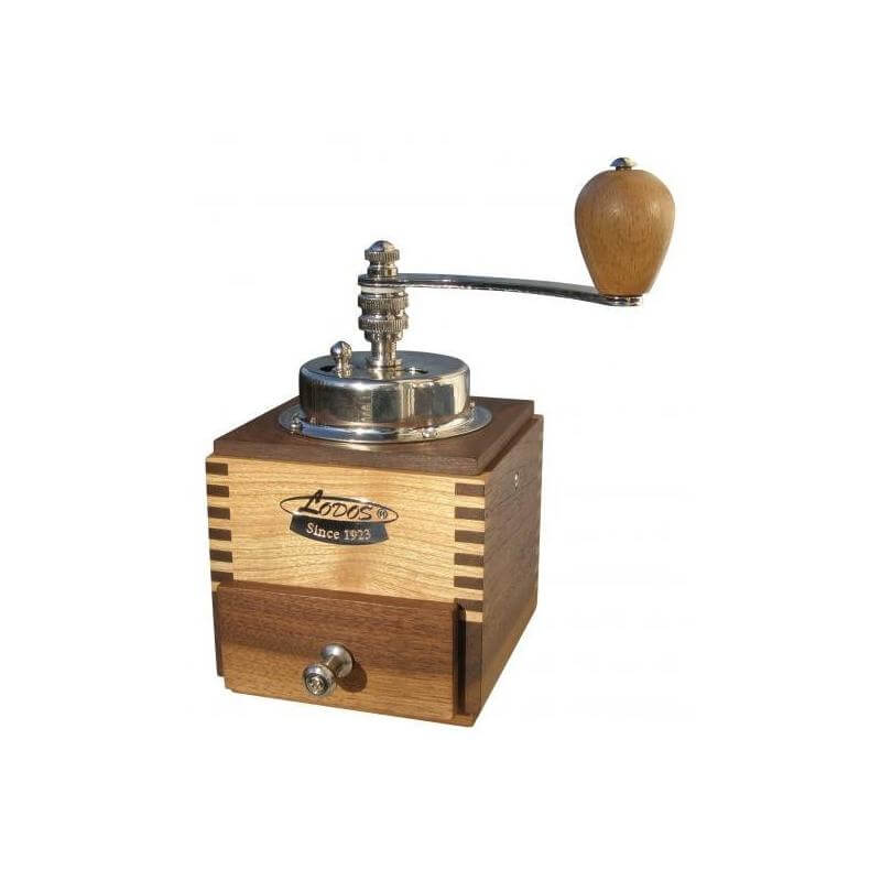 Lodos 1945 Lux hand coffee grinder - cherry walnut