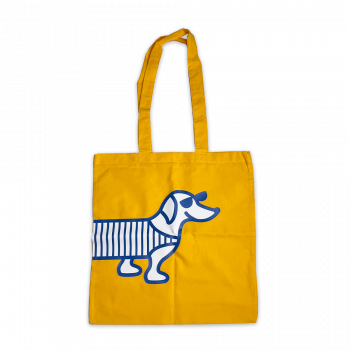 The naughty dog ​​canvas bag SUMMER - yellow