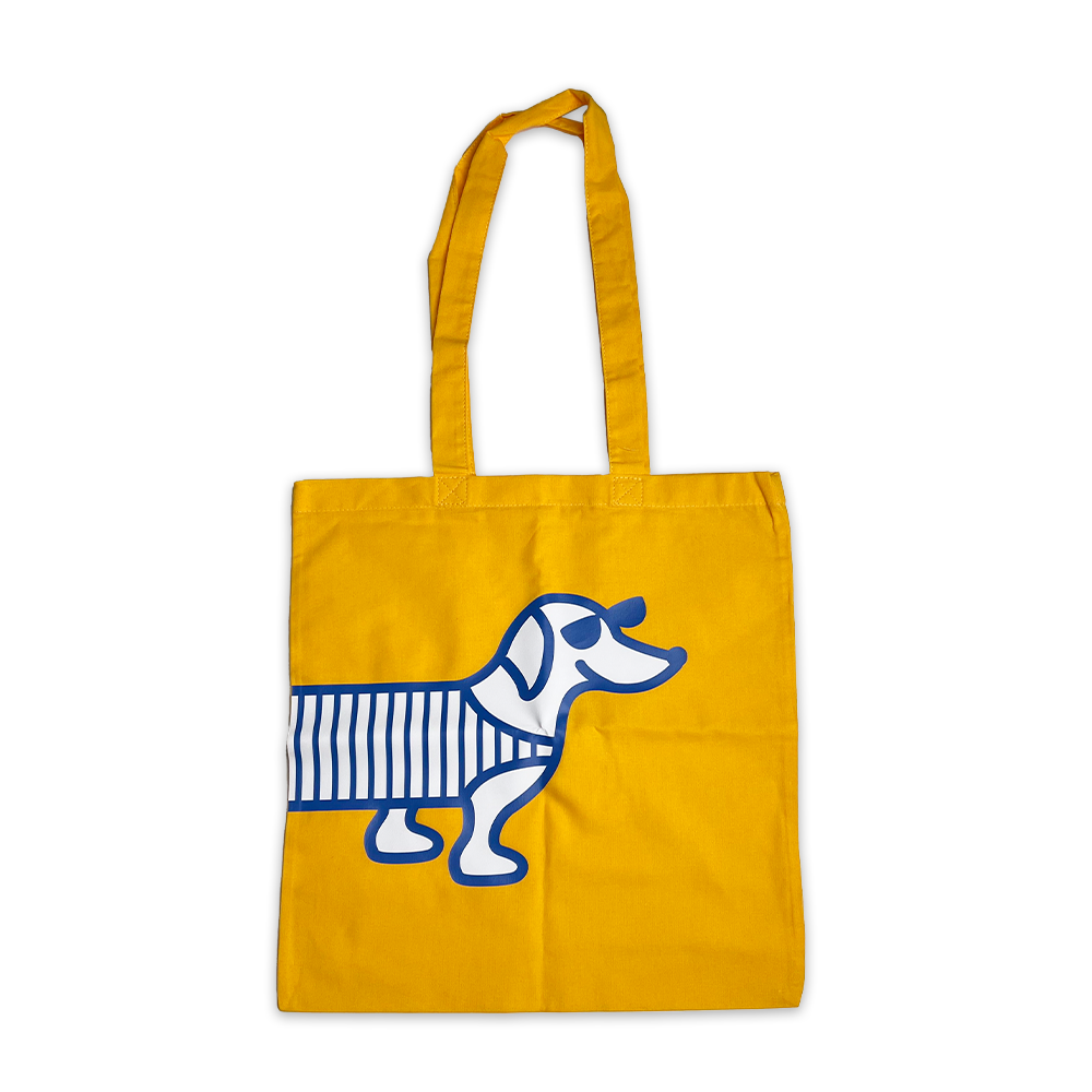 The naughty dog ​​canvas bag SUMMER - yellow