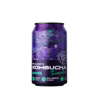 Prager's Kombucha matcha 330ml