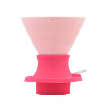 Hario Ceramic Immersion Switch V60-02 - pink dripper with filters