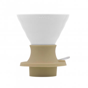 Hario Ceramic Immersion Switch V60-02 - beige-white dripper with filters