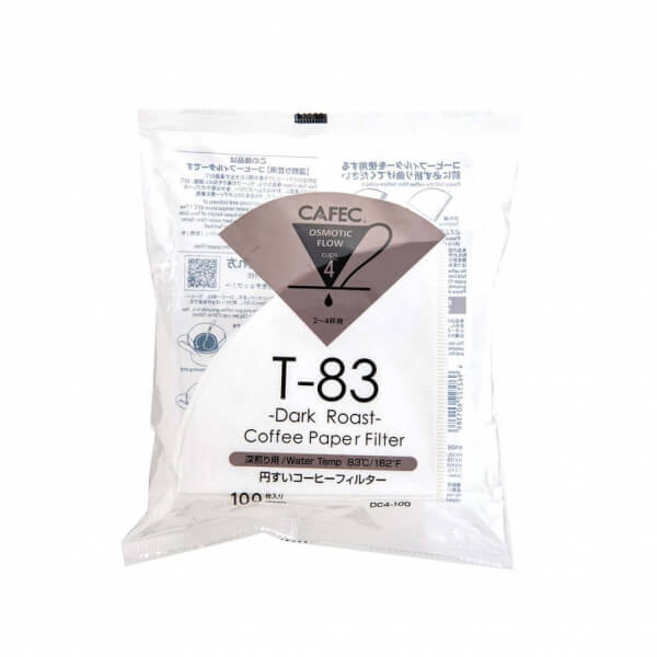 Cafec Dark Roast Paper filters size 4 - 100 pcs