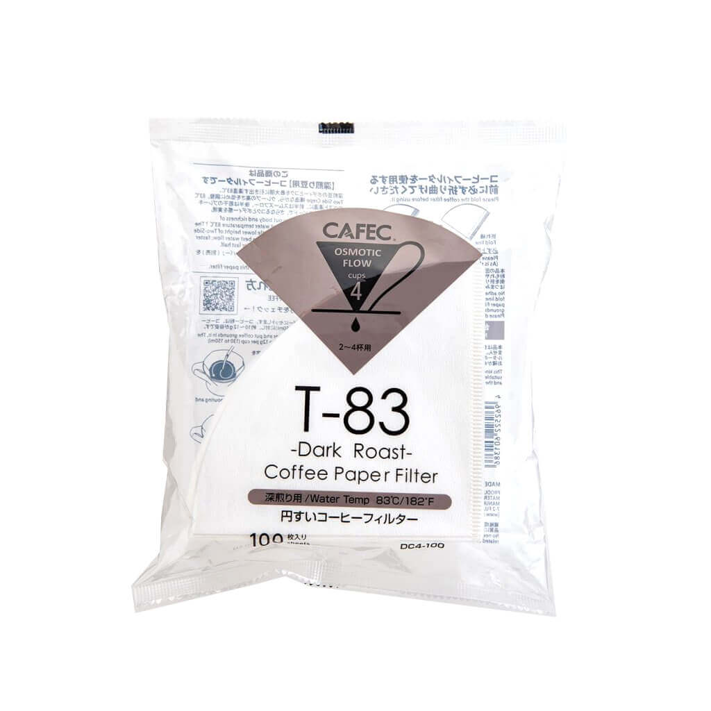 Cafec Dark Roast Paper filters size 4 - 100 pcs