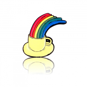 Pinbox - Rainbow mug - metal pin