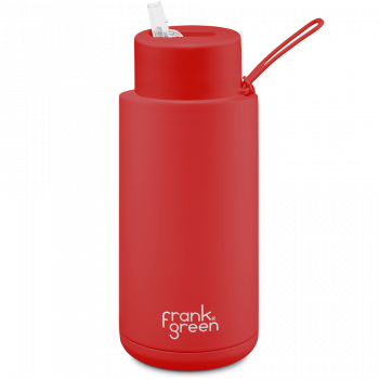 Frank Green Ceramic 1000 ml Straw stainless steel - atomic red